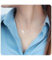 Letter B Silver Necklace SPE-5516